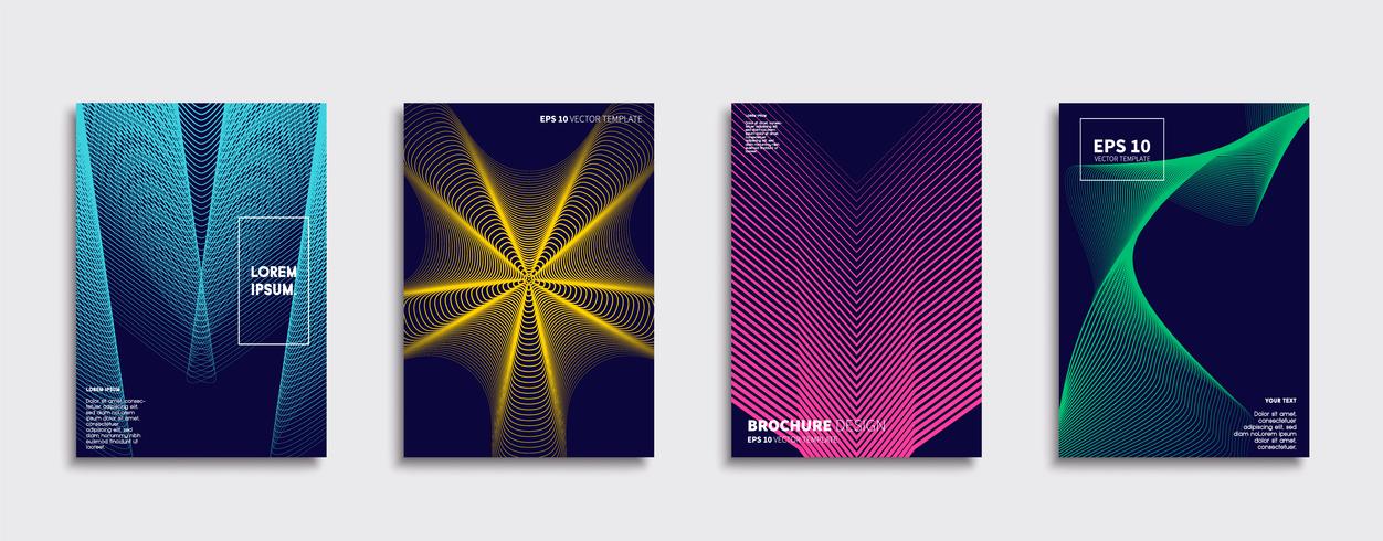 Minimale Vector-Cover-Designs. Zukünftige Plakatschablone. vektor