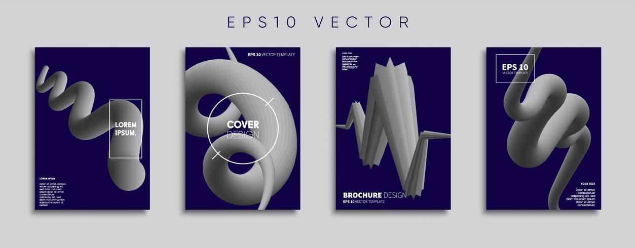 Minimale Vector-Cover-Designs. Zukünftige Plakatschablone. vektor