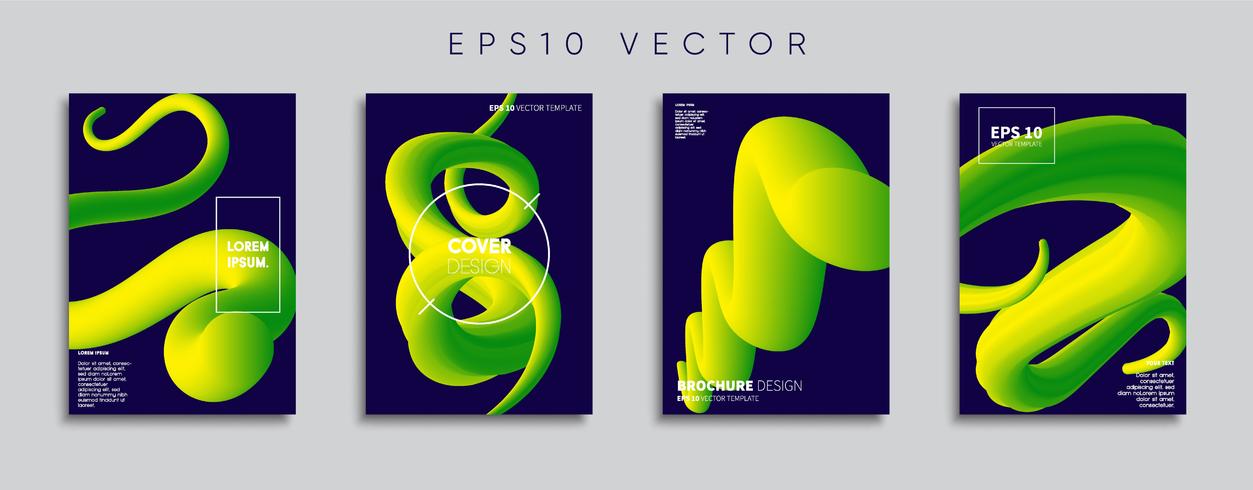 Minimale Vector-Cover-Designs. Zukünftige Plakatschablone. vektor