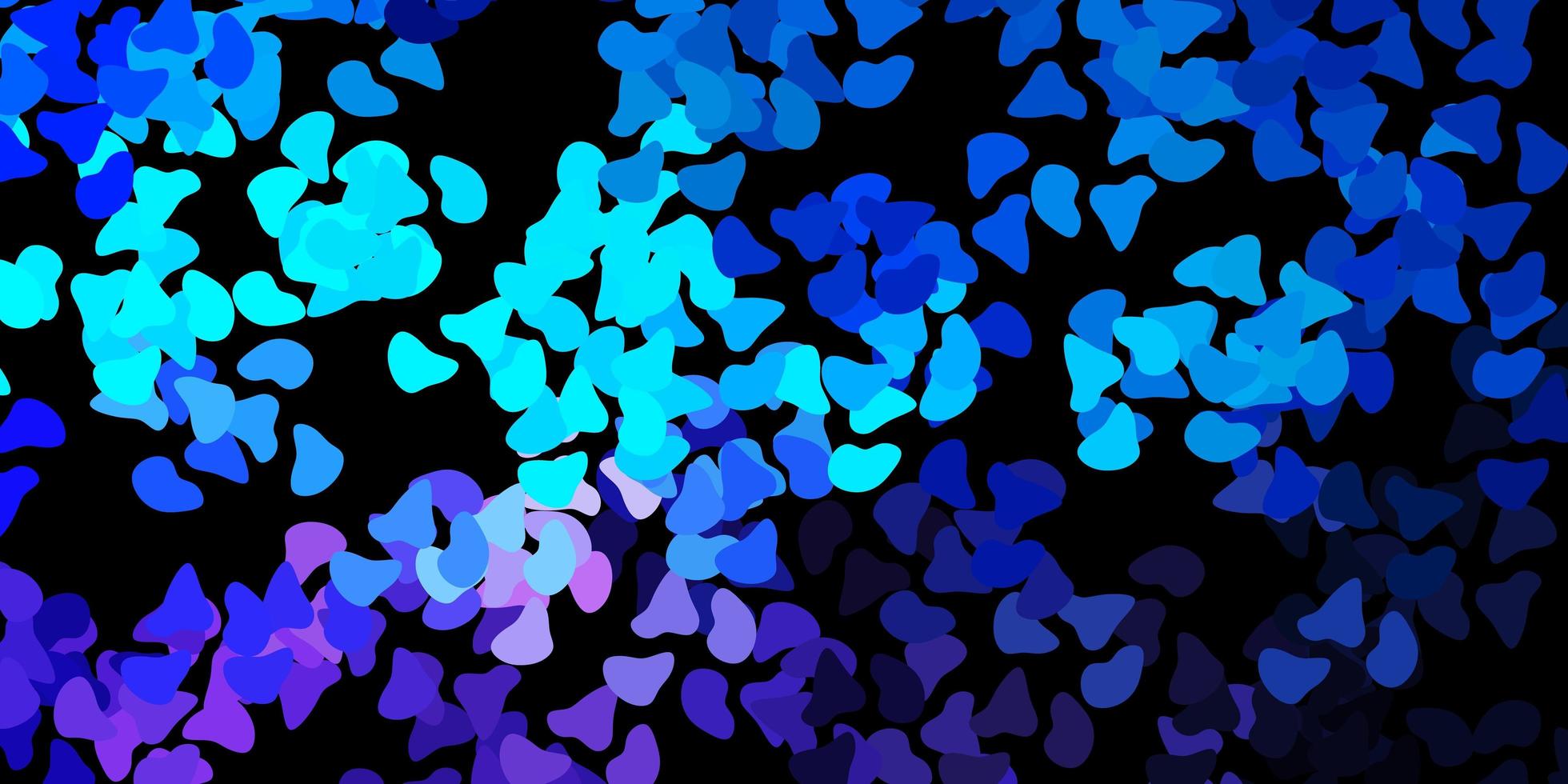 mörkrosa, blå vektormall med abstrakta former. vektor