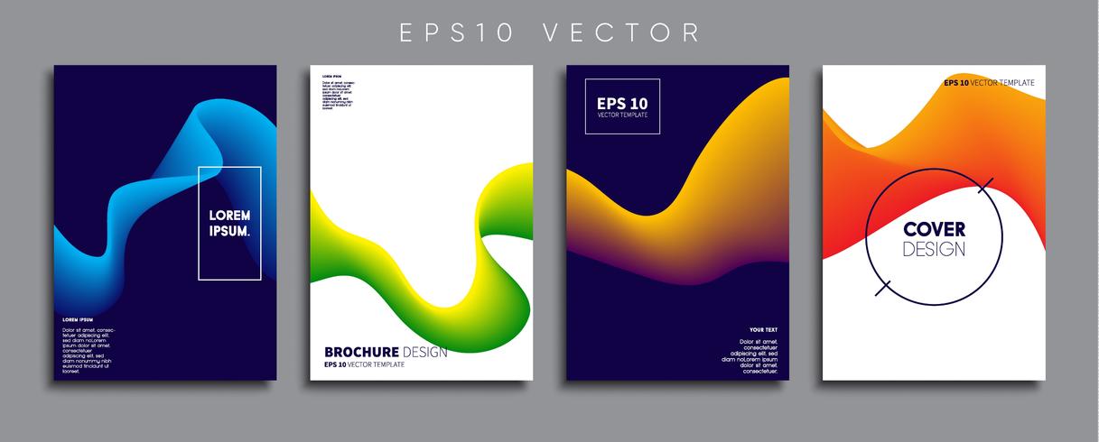 Minimale Vector-Cover-Designs. Zukünftige Plakatschablone. vektor