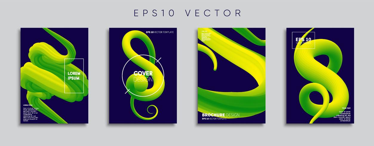 Minimale Vector-Cover-Designs. Zukünftige Plakatschablone. vektor