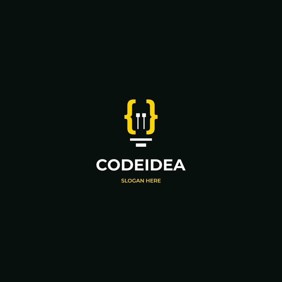 Code Idee Logo Design modern Konzept vektor