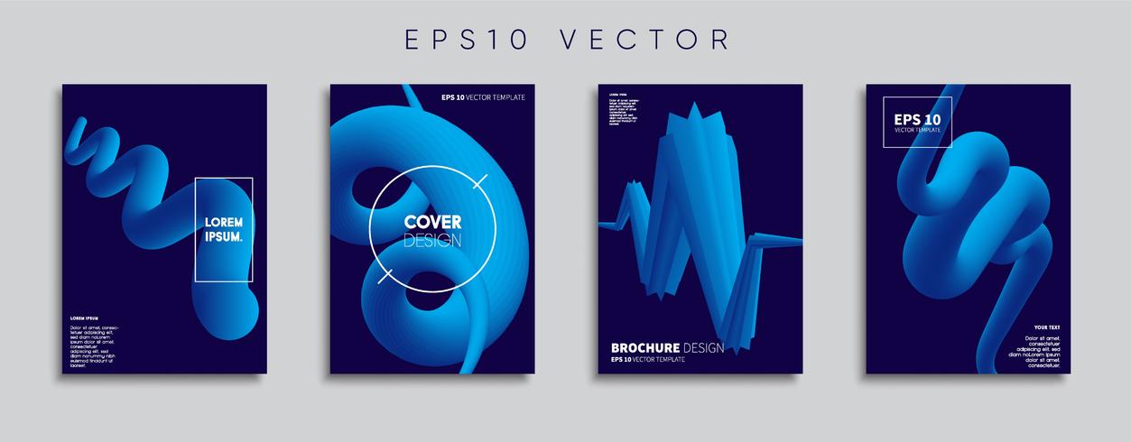 Minimale Vector-Cover-Designs. Zukünftige Plakatschablone. vektor