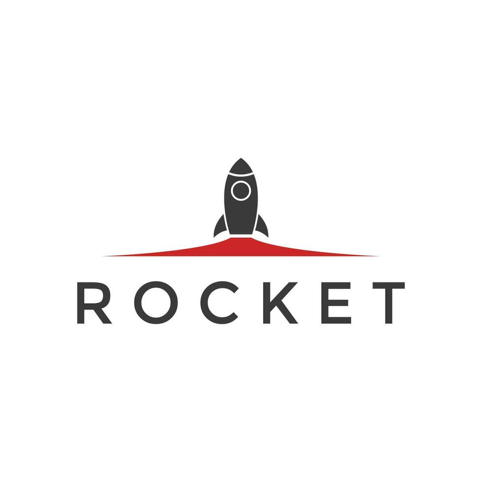 modern raket Plats logotyp design vektor