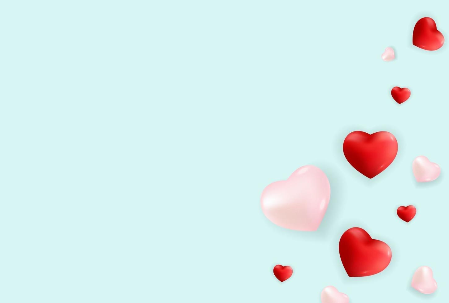 Alla hjärtans dag kärlek och känslor helg försäljning bakgrundsdesign. vektor illustration