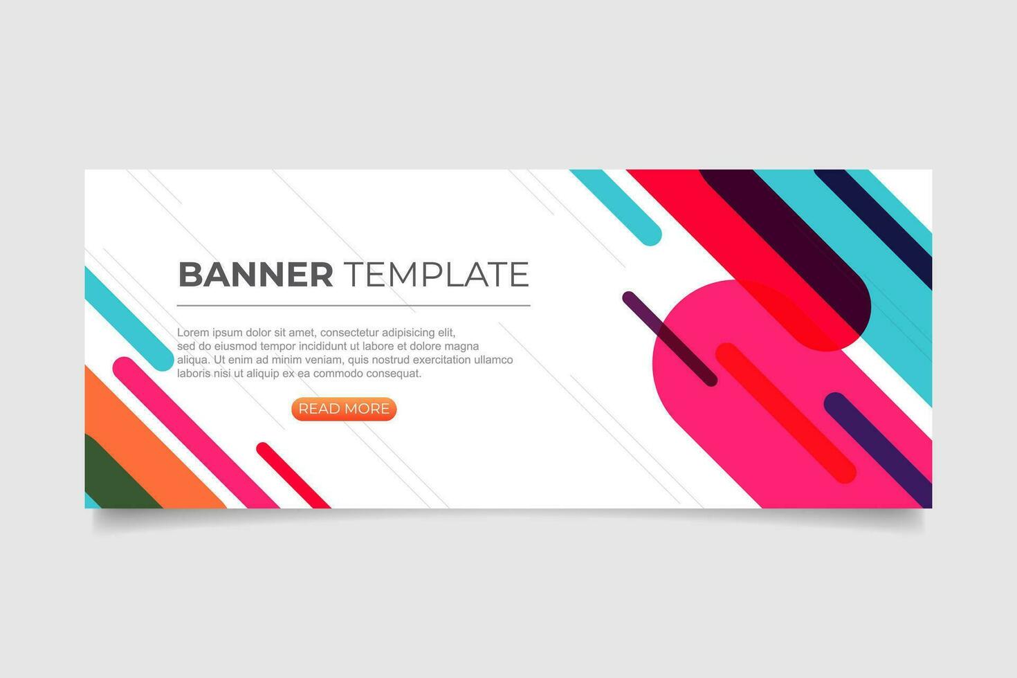 abstrakt Banner mit modern Formen vektor