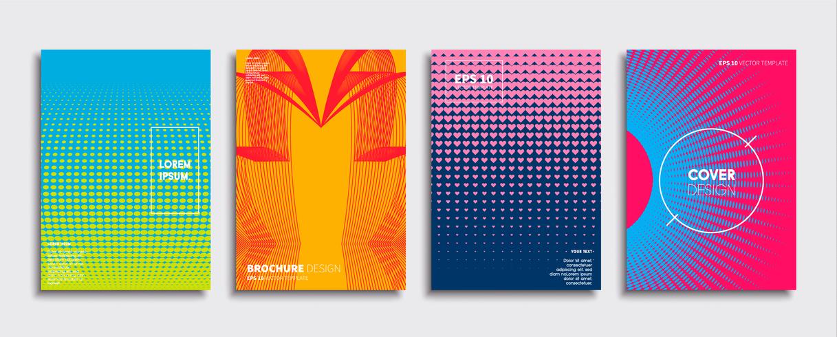 Minimale Vector-Cover-Designs. Zukünftige Plakatschablone. vektor