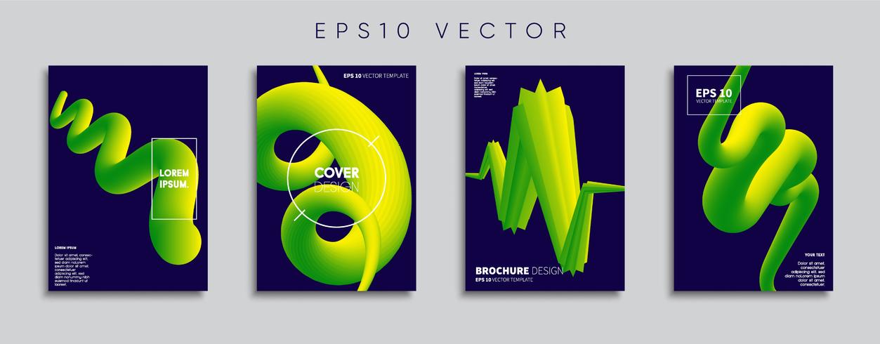 Minimale Vector-Cover-Designs. Zukünftige Plakatschablone. vektor