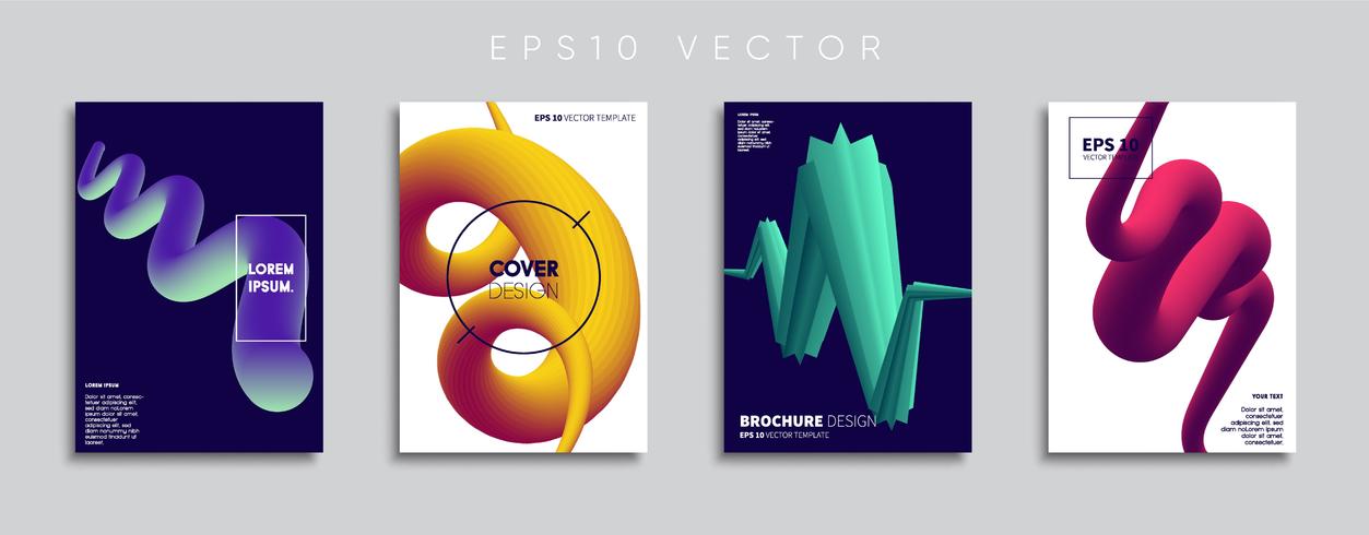 Minimale Vector-Cover-Designs. Zukünftige Plakatschablone. vektor