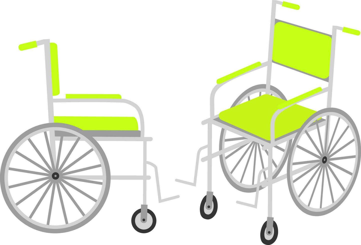 vektor illustration av rullstol för Inaktiverad människor isolerat på vit bakgrund