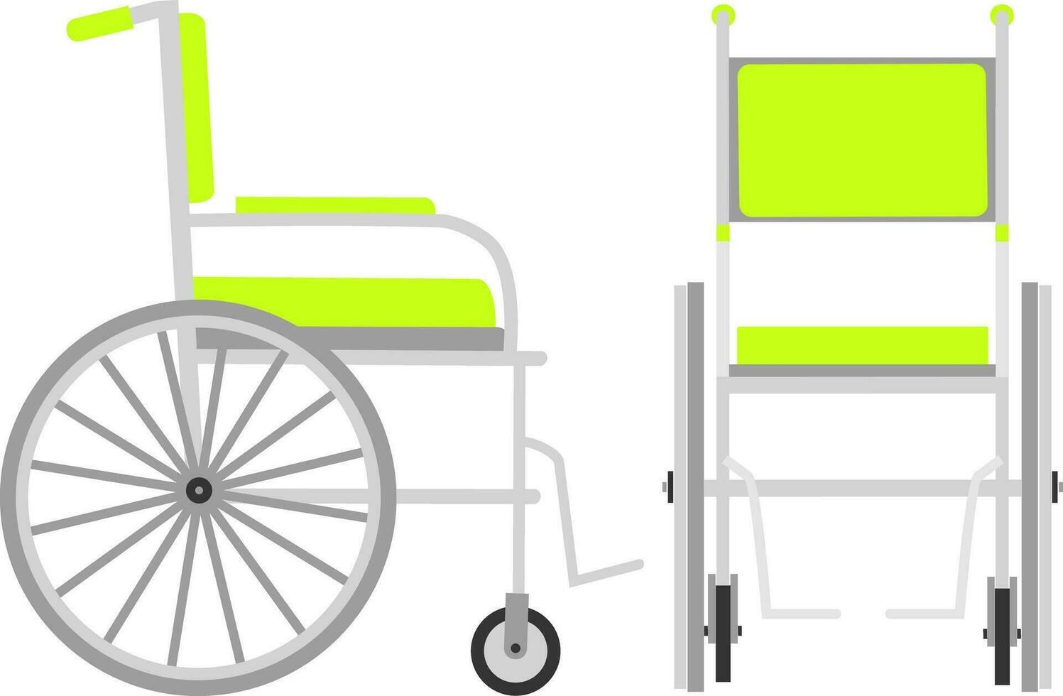 Vektor Illustration von Rollstuhl zum deaktiviert Menschen isoliert auf Weiß Hintergrund