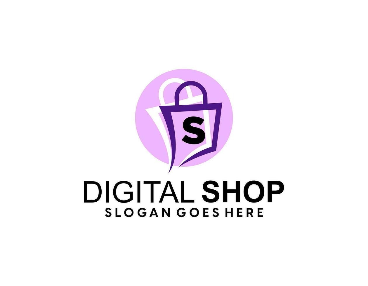 Online-Shop-Logo-Designs-Vorlage, Satz von Vektorillustrationen, vektor