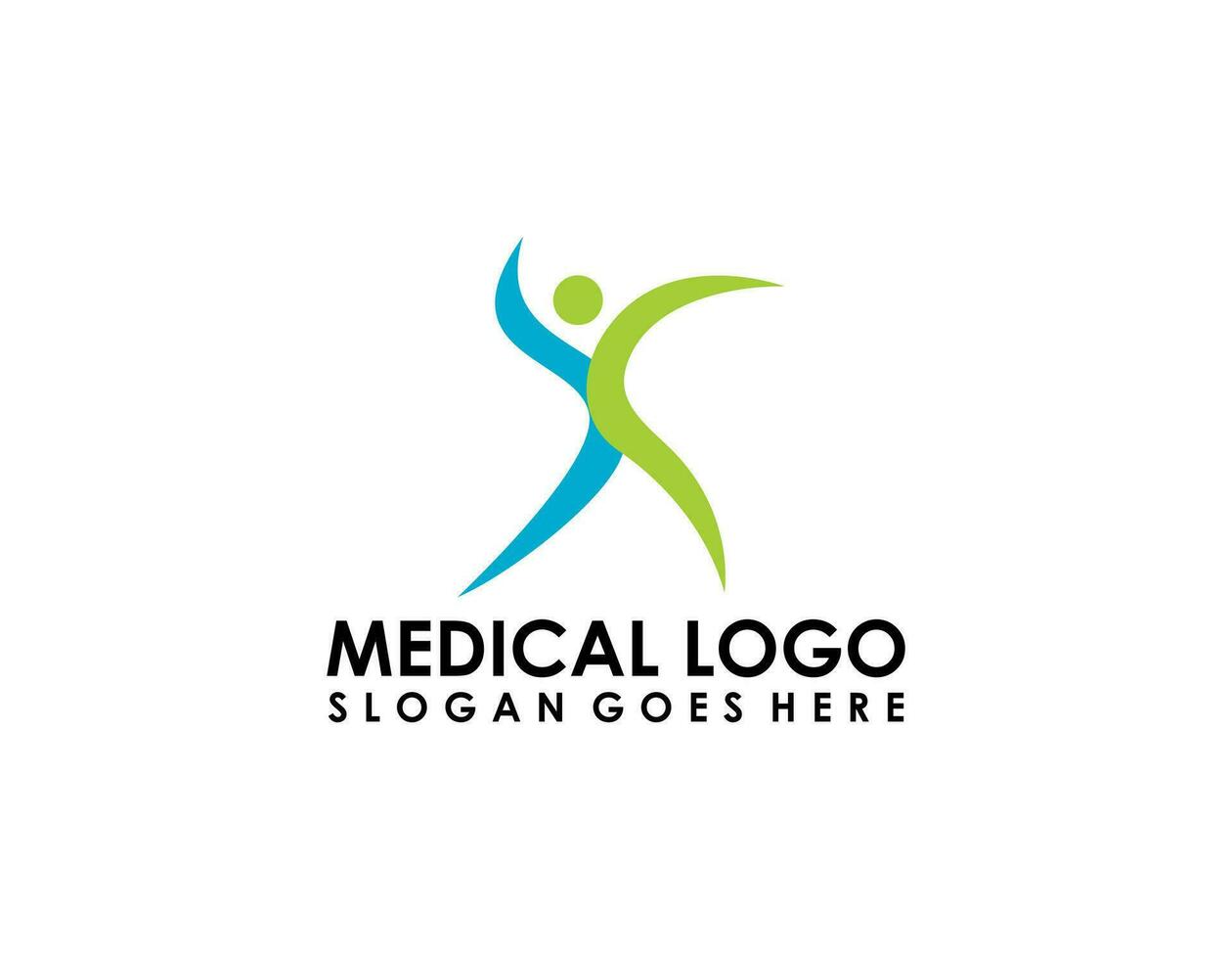 kreativ Mensch Konzept Logo Design Vorlage vektor