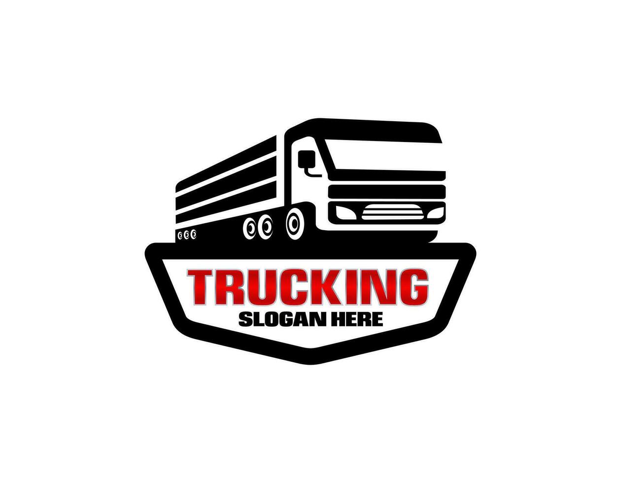 lastbil logotyp mall, perfekt logotyp för företag relaterade till bilindustrin vektor