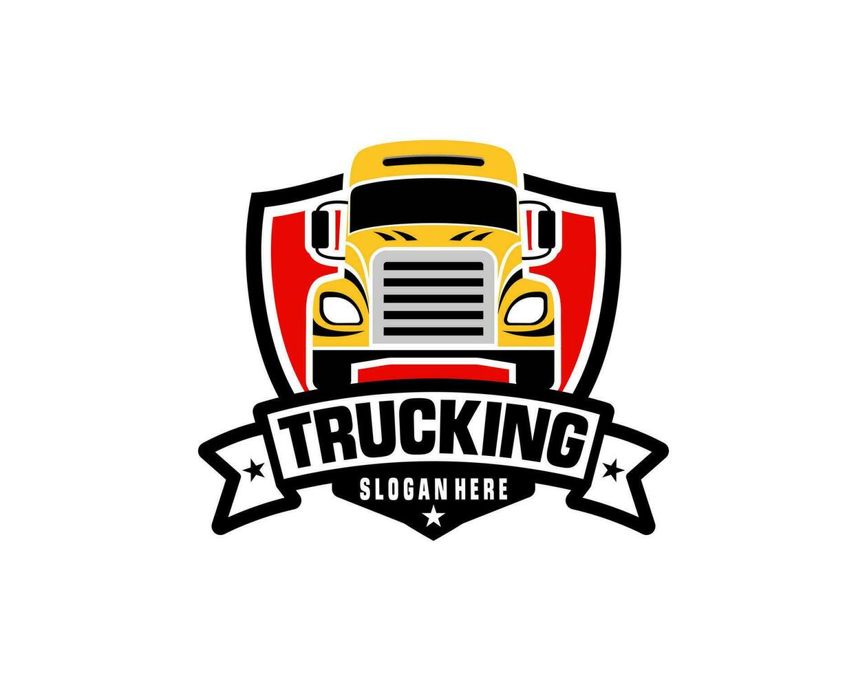 Semi-LKW-Logo-Design-Vektor vektor