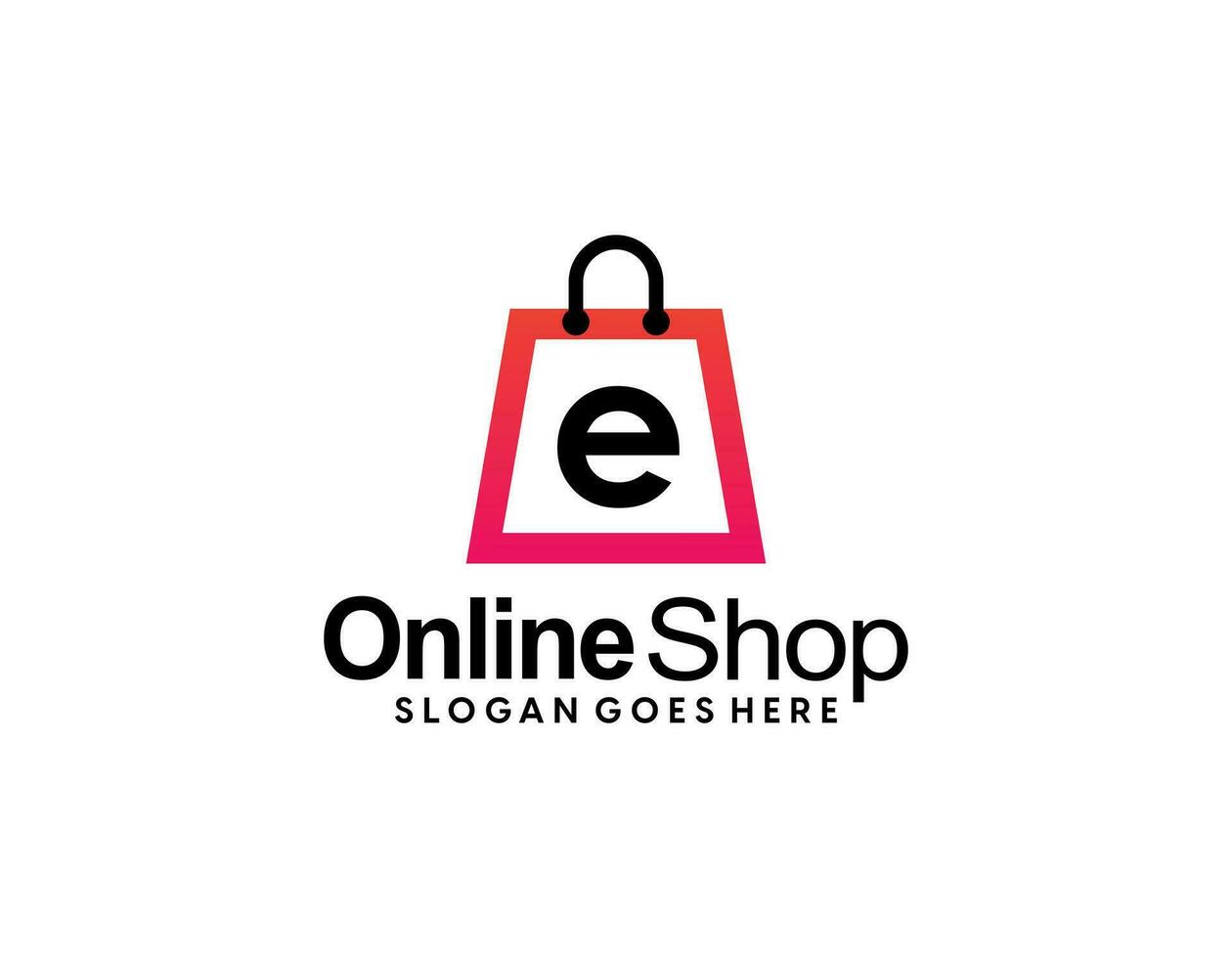 online Geschäft Logo Designs Vorlage. Illustration Vektor Grafik von Einkaufen Wagen und Geschäft Tasche Kombination Logo Design Konzept. perfekt zum E-Commerce, Verkauf, Rabatt oder Geschäft Netz Element. Unternehmen Emblem