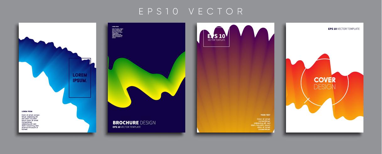 Minimale Vector-Cover-Designs. Zukünftige Plakatschablone. vektor