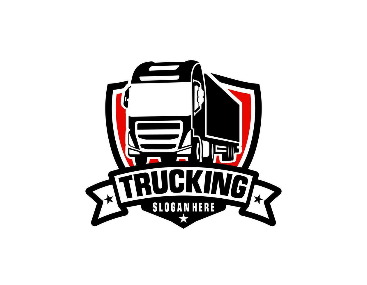 LKW Logo Vorlage. logistisch Trick Logo. isoliert Vektor Illustration.