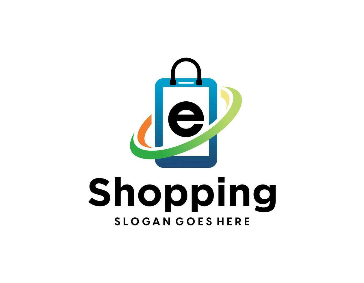 Online-Shop-Logo-Vorlagen-Design-Vektor vektor