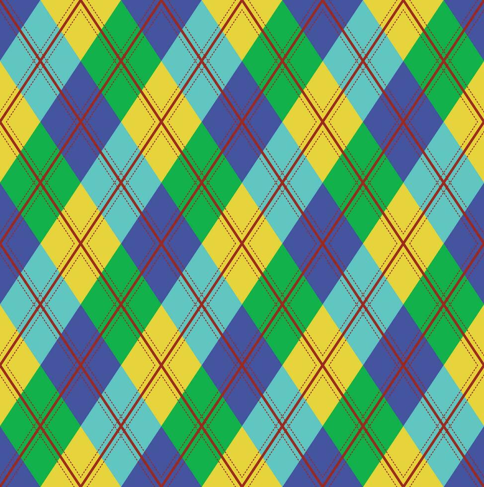 Argyle-Mustervektor, geometrisch, Hintergrund, klassisch gestrickt, kariert vektor