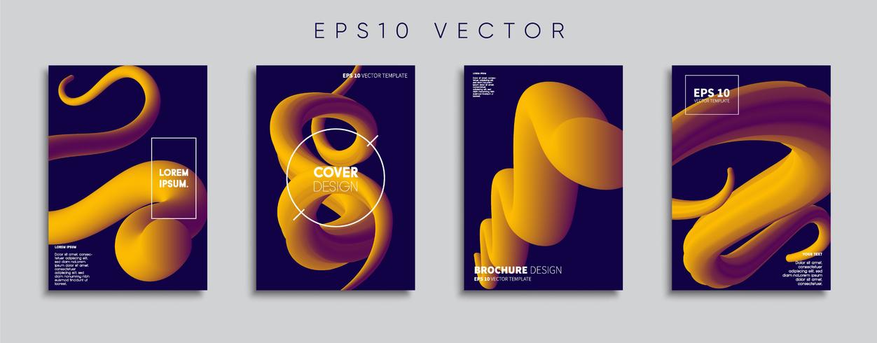 Minimale Vector-Cover-Designs. Zukünftige Plakatschablone. vektor