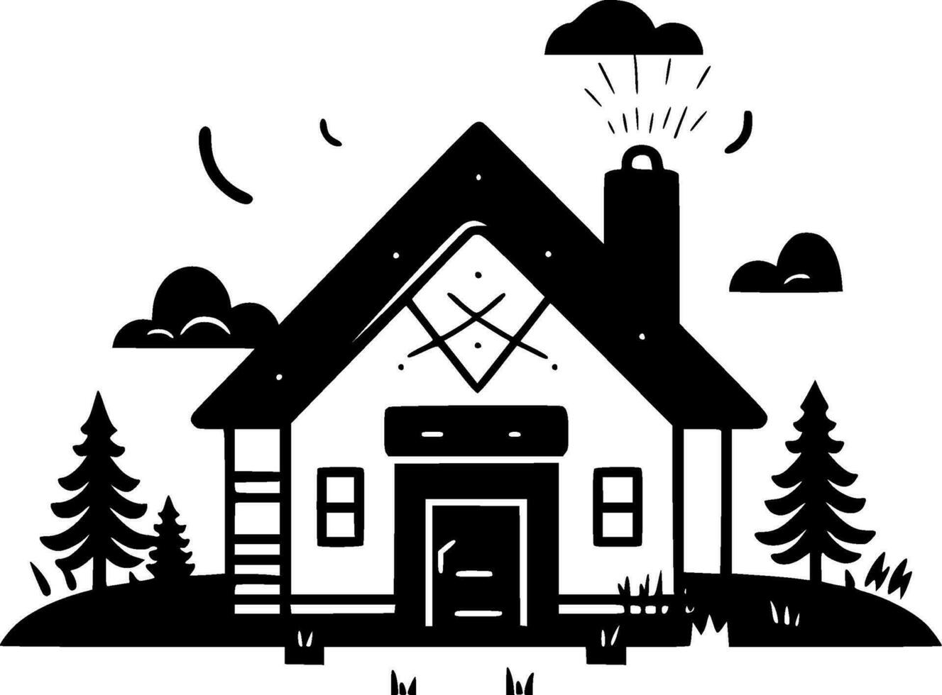 Bauernhaus - - hoch Qualität Vektor Logo - - Vektor Illustration Ideal zum T-Shirt Grafik