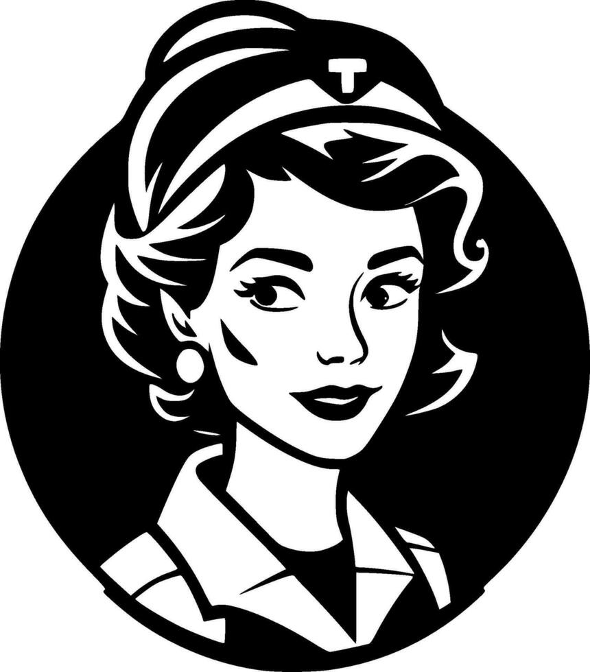 sjuksköterska - hög kvalitet vektor logotyp - vektor illustration idealisk för t-shirt grafisk