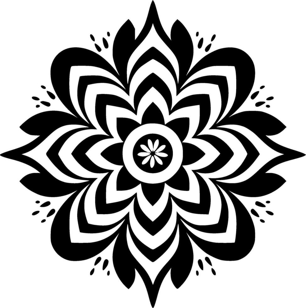 Mandala - - hoch Qualität Vektor Logo - - Vektor Illustration Ideal zum T-Shirt Grafik