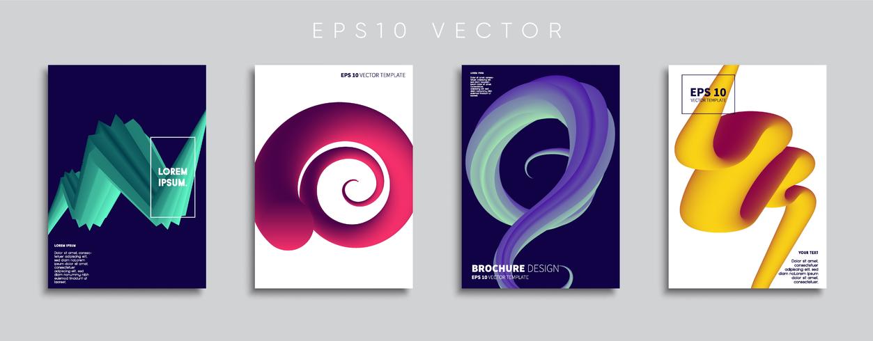 Minimale Vector-Cover-Designs. Zukünftige Plakatschablone. vektor