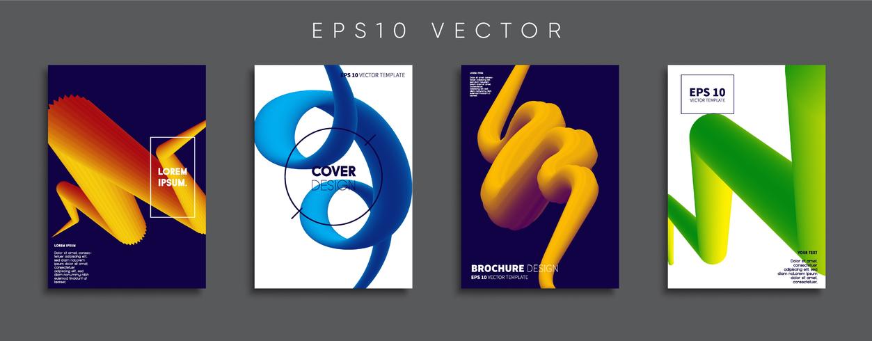 Minimale Vector-Cover-Designs. Zukünftige Plakatschablone. vektor