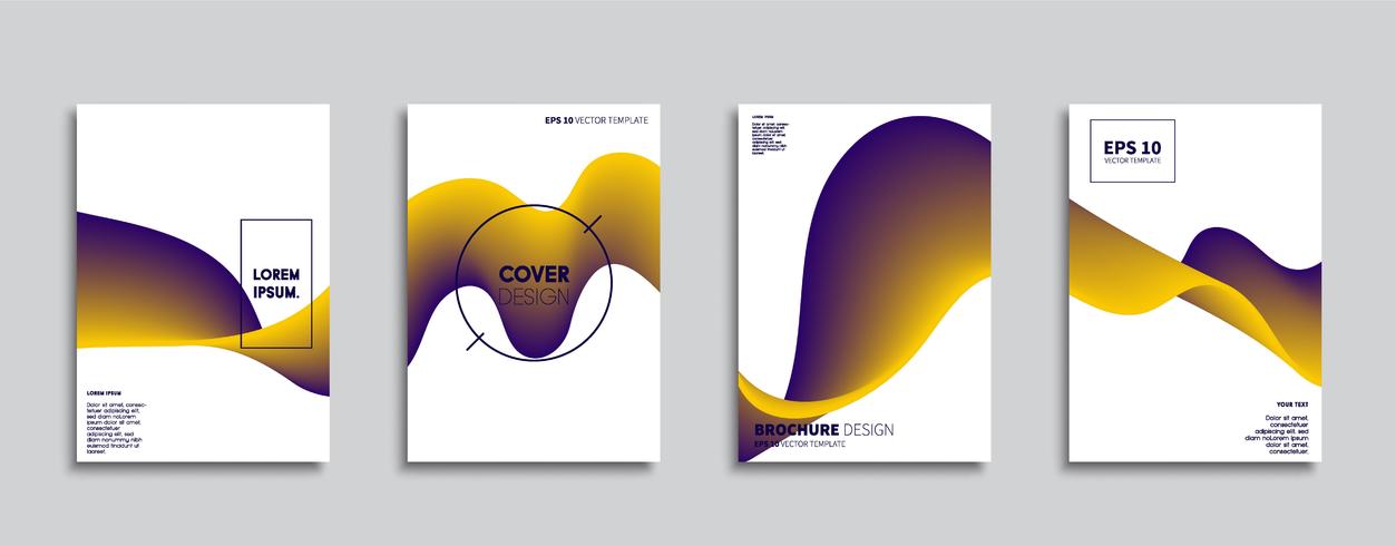 Minimale Vector-Cover-Designs. Zukünftige Plakatschablone. vektor