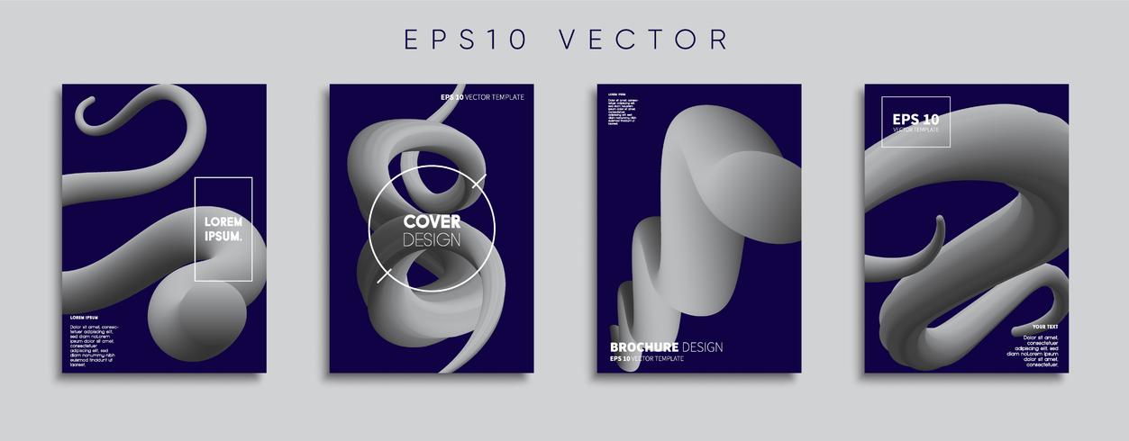 Minimale Vector-Cover-Designs. Zukünftige Plakatschablone. vektor