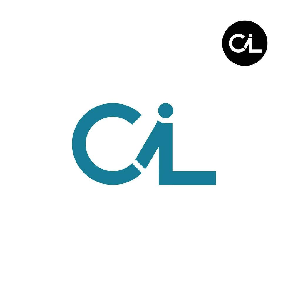 brev cil monogram logotyp design vektor