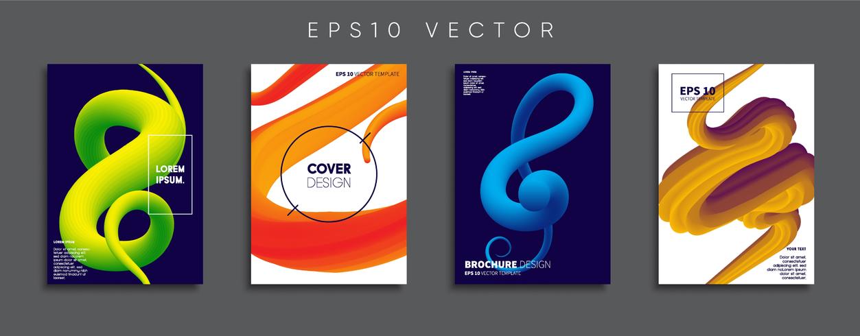 Minimale Vector-Cover-Designs. Zukünftige Plakatschablone. vektor