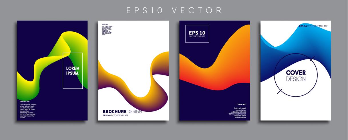 Minimale Vector-Cover-Designs. Zukünftige Plakatschablone. vektor