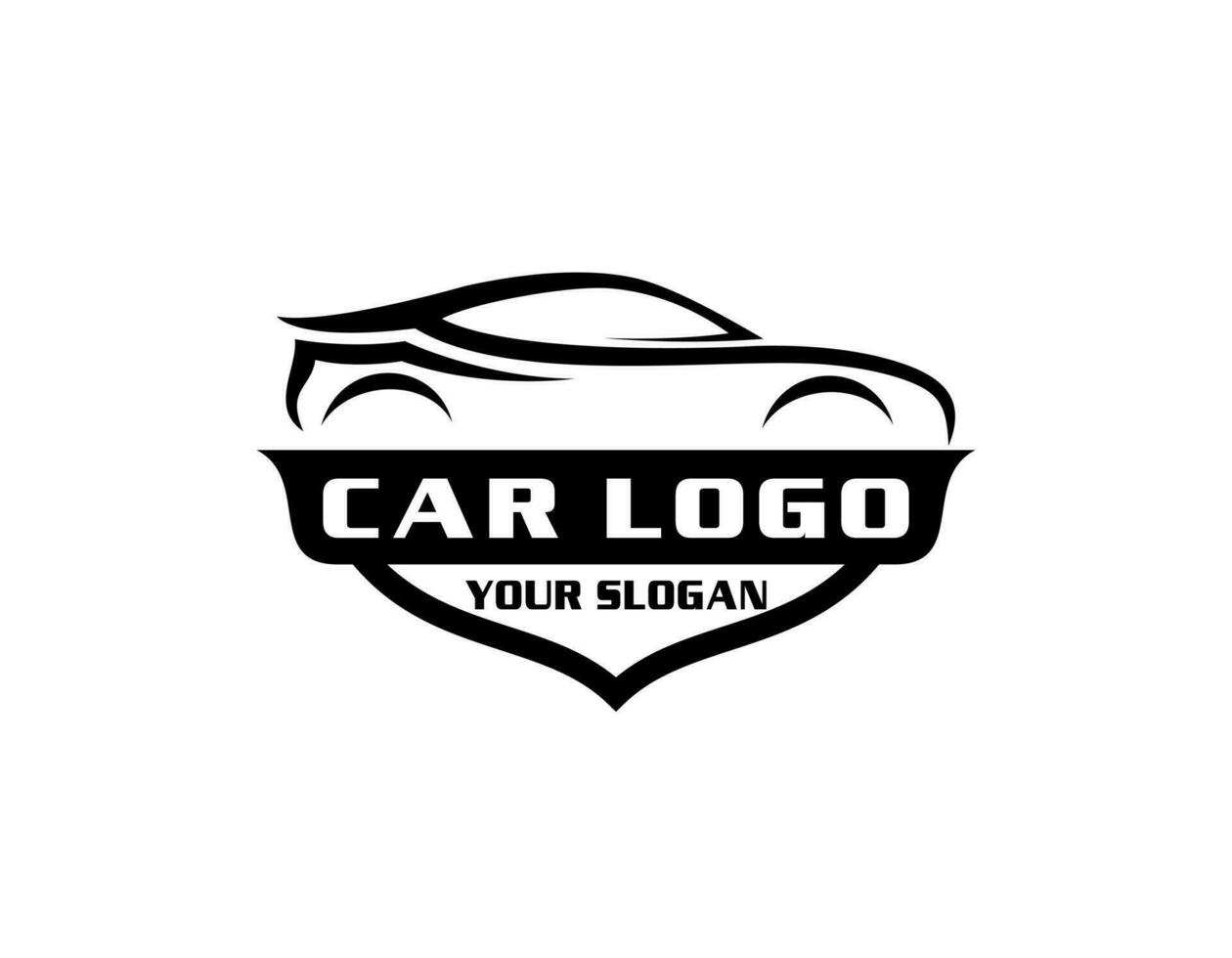 sporter bil logotyp ikon uppsättning. motor fordon silhuett emblem. bil garage återförsäljare varumärke identitet design element. vektor illustrationer.