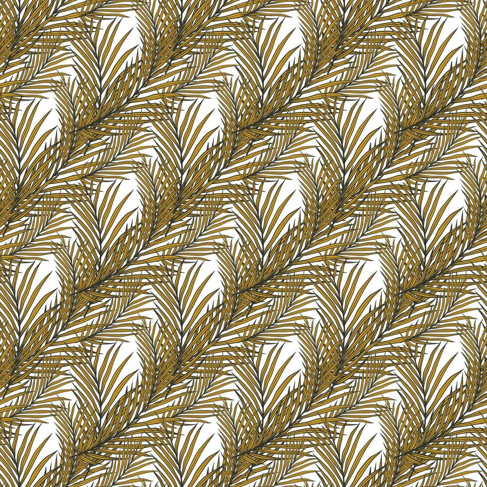 tropisk kokos på vit bakgrund sömlös mönster design vektor