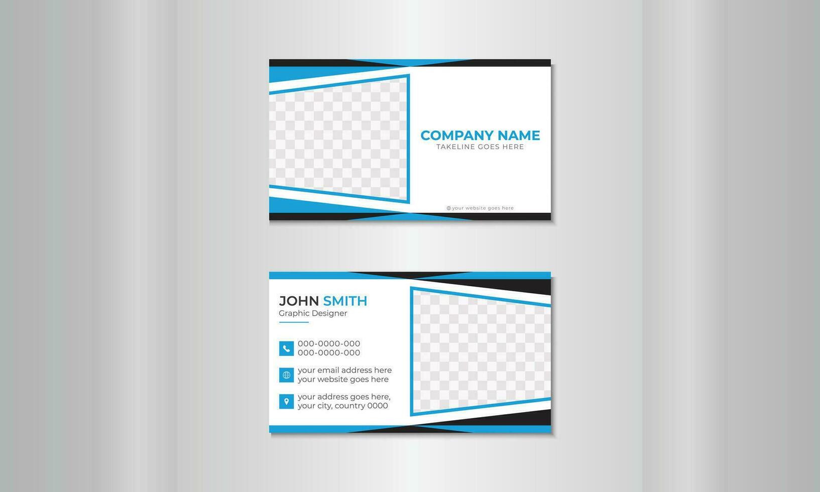 horizontal einfach sauber Vorlage Vektor Design zum modern kreativ Geschäft Karten und Name Karten.