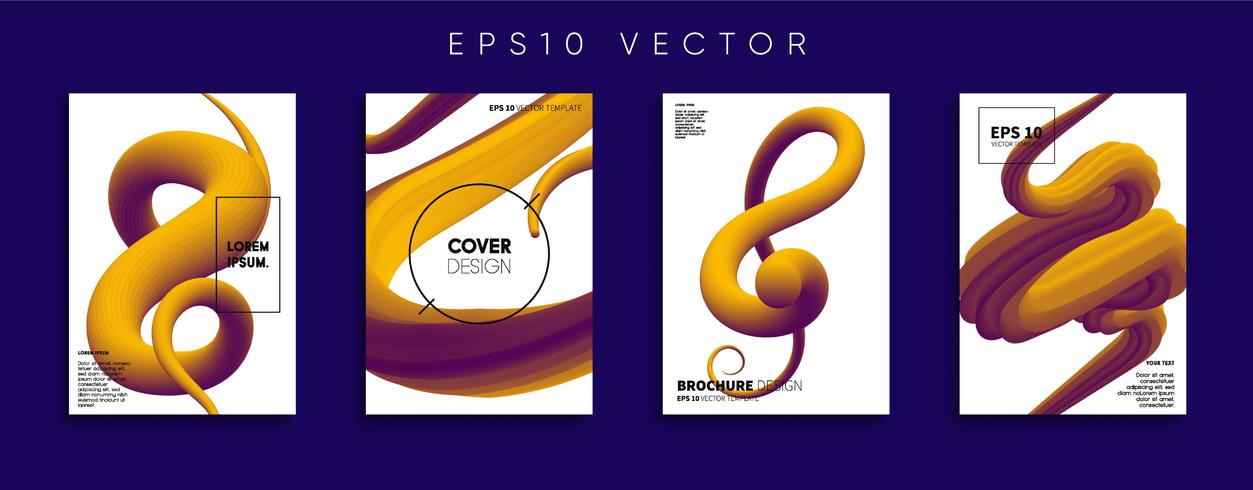 Minimale Vector-Cover-Designs. Zukünftige Plakatschablone. vektor