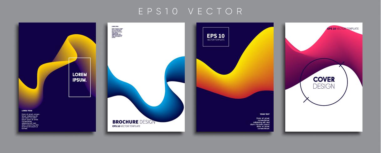 Minimale Vector-Cover-Designs. Zukünftige Plakatschablone. vektor