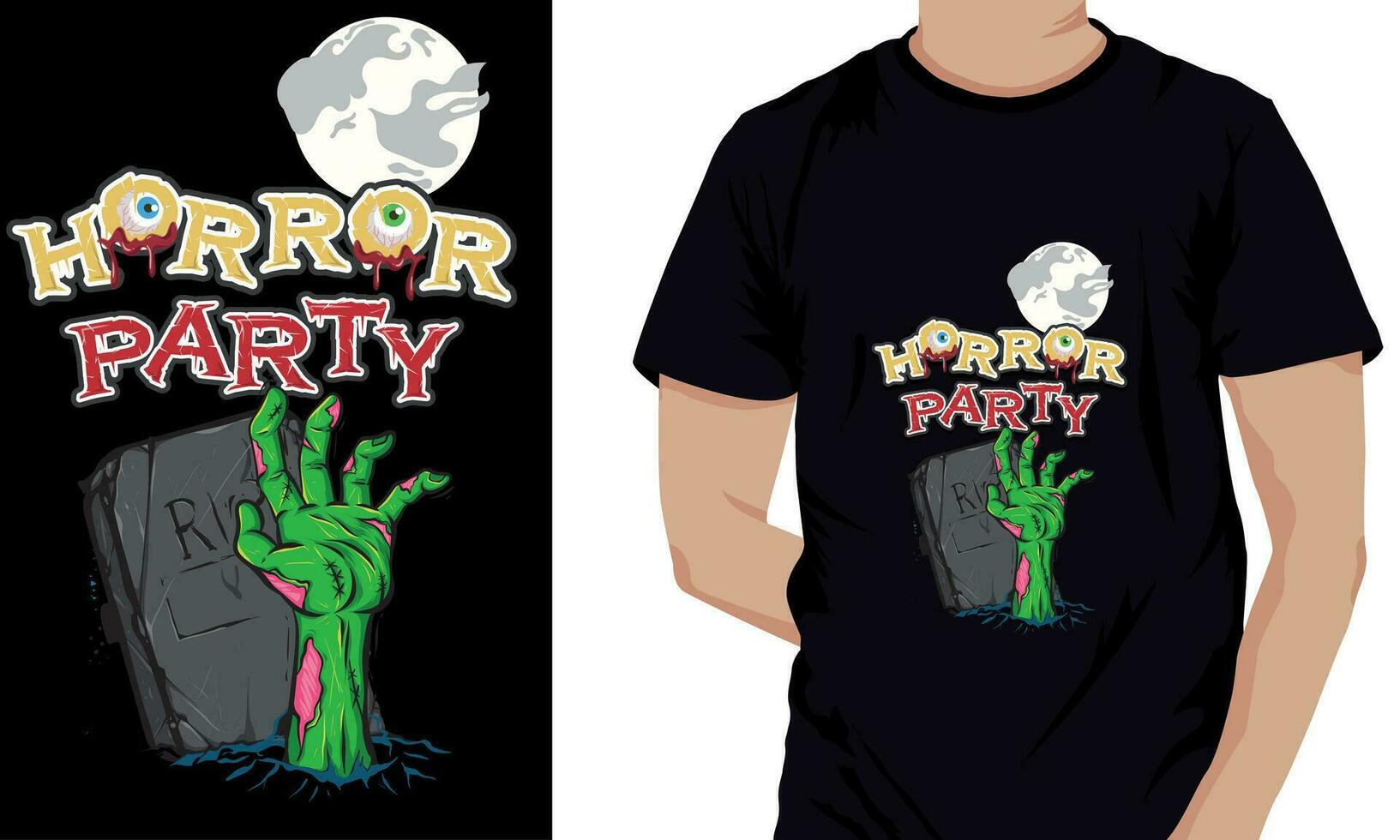 Halloween-Shirt-Design vektor