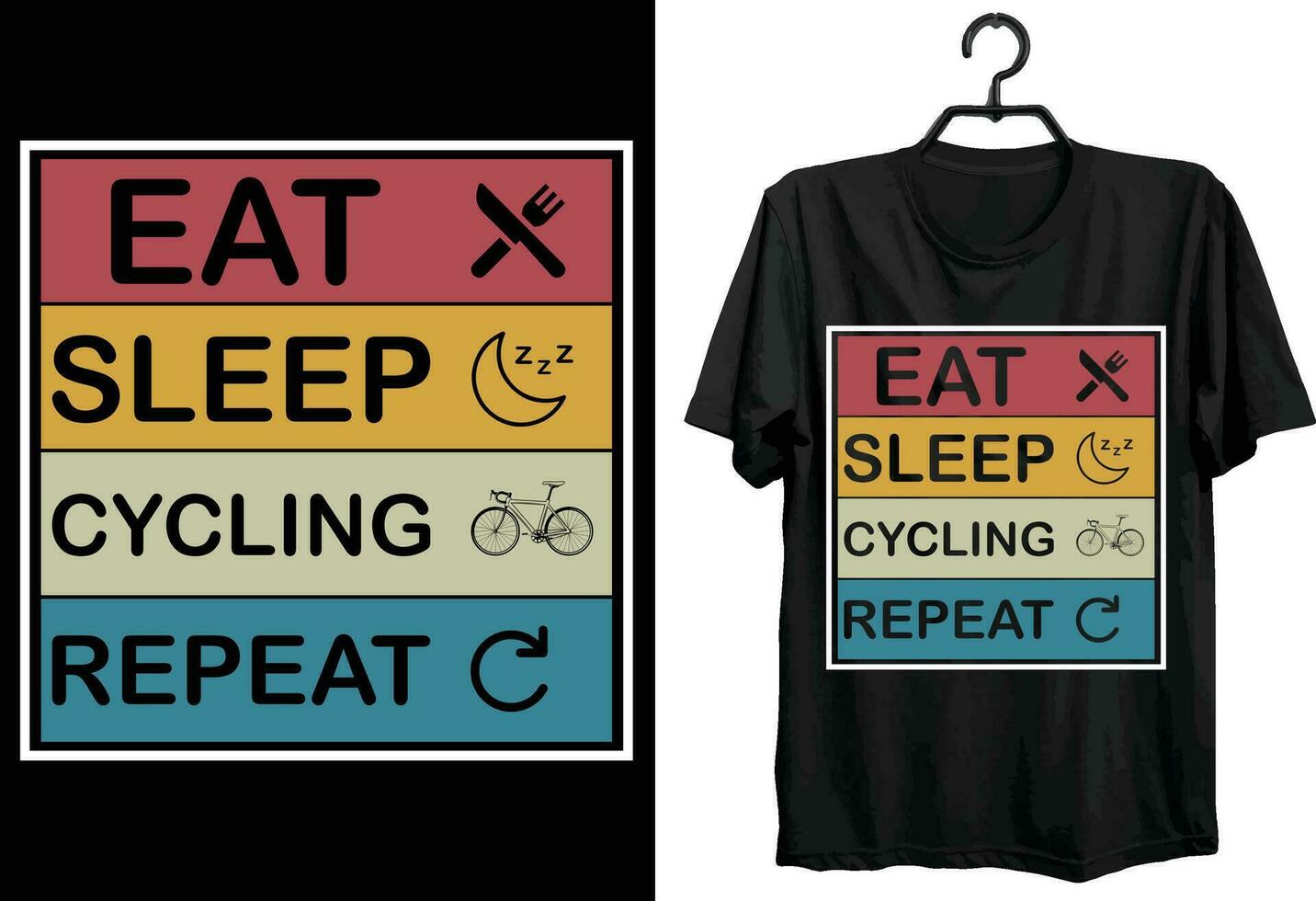 Radfahren T-Shirt Design. komisch Geschenk Artikel Radfahren T-Shirt Design zum alle Menschen und Zyklus Liebhaber. vektor