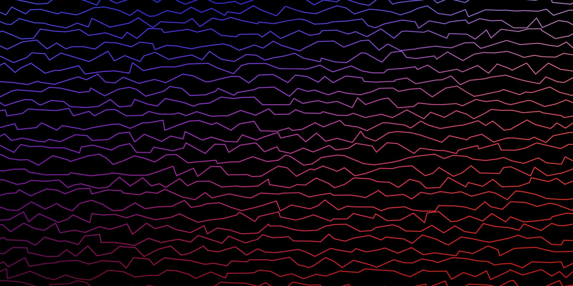 dunkelblaues, rotes Vektormuster mit Linien. bunte Illustration im kreisförmigen Stil mit Linien. Muster für Anzeigen, Werbespots. vektor