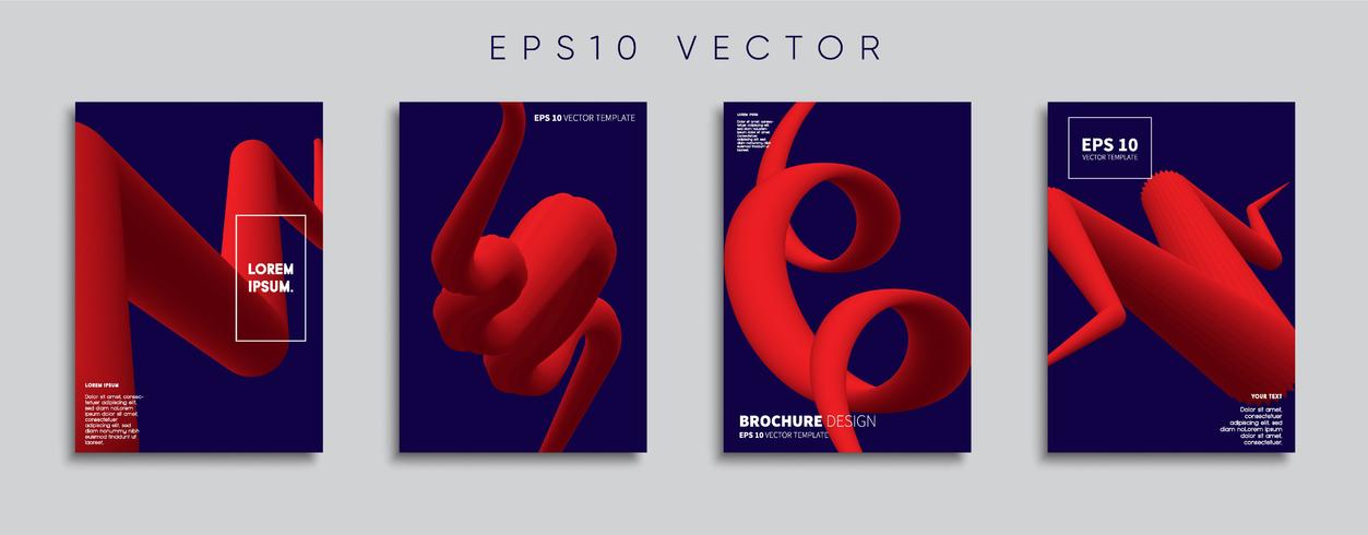 Minimale Vector-Cover-Designs. Zukünftige Plakatschablone. vektor