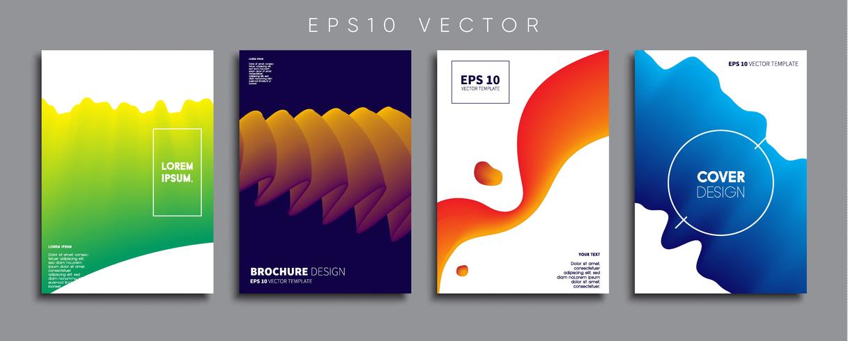 Minimale Vector-Cover-Designs. Zukünftige Plakatschablone. vektor