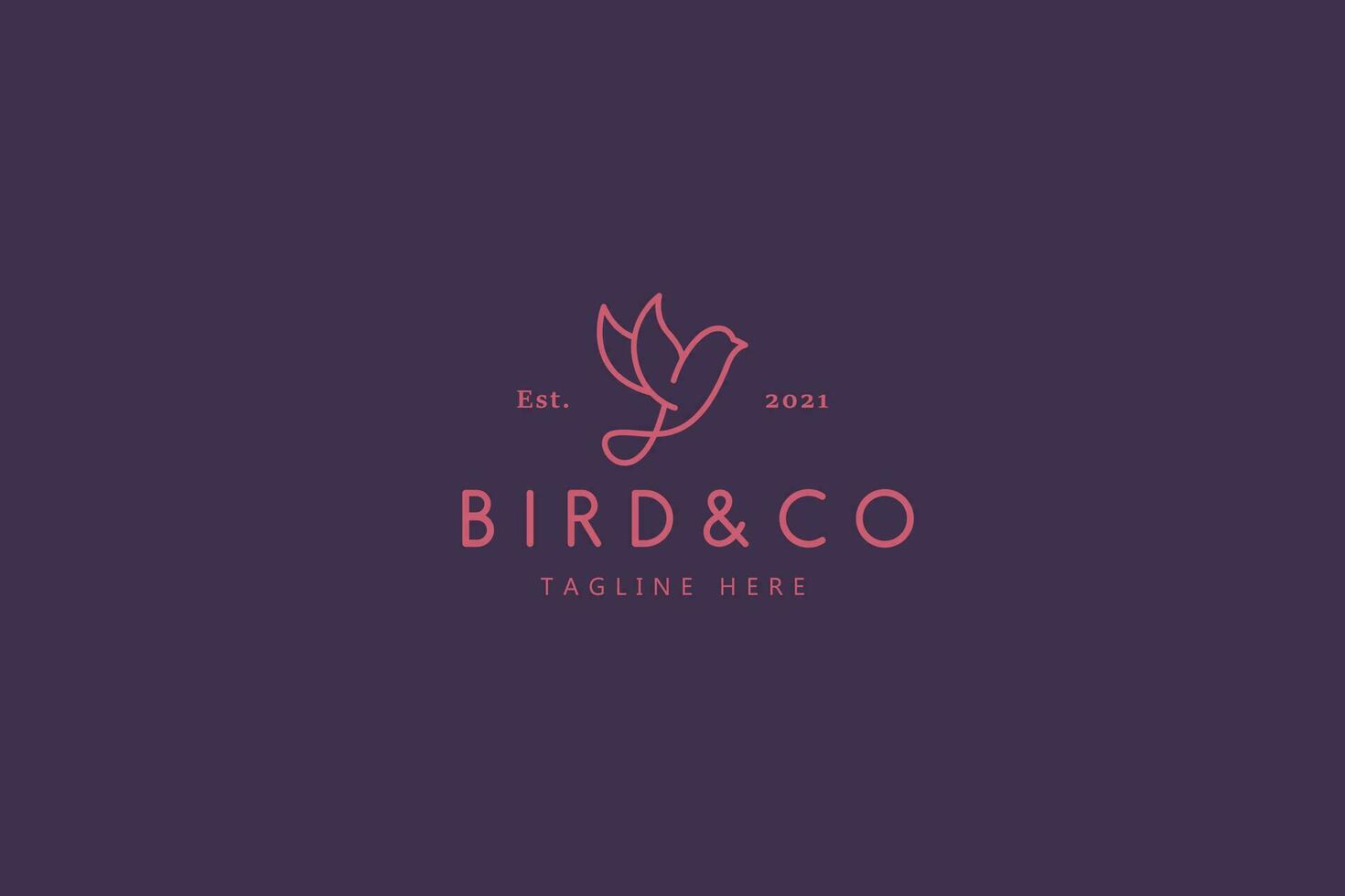 wild Vogel Natur Leben Illustration Logo und branding vektor