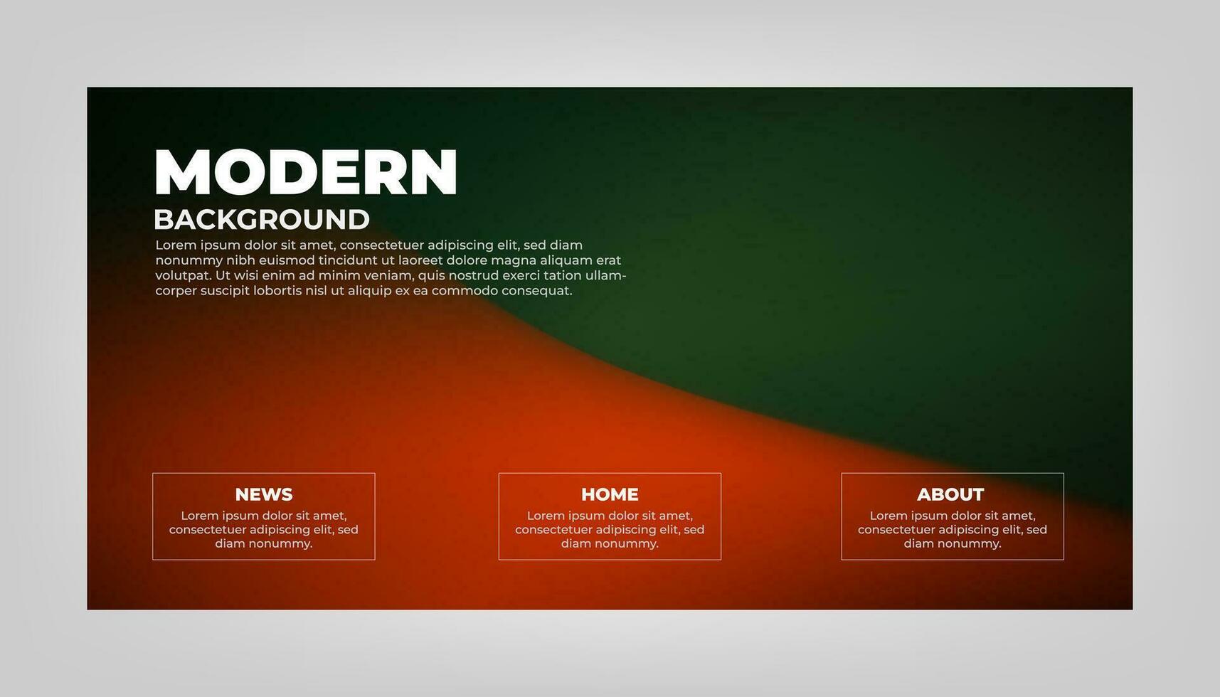 modern Hintergrund Design mit Gradient und Korn Textur. minimalistisch Gradient Hintergrund mit geometrisch Formen zum Webseite Design, Landung Buchseite, Hintergrund, Banner, Poster, Flyer, und Präsentation vektor