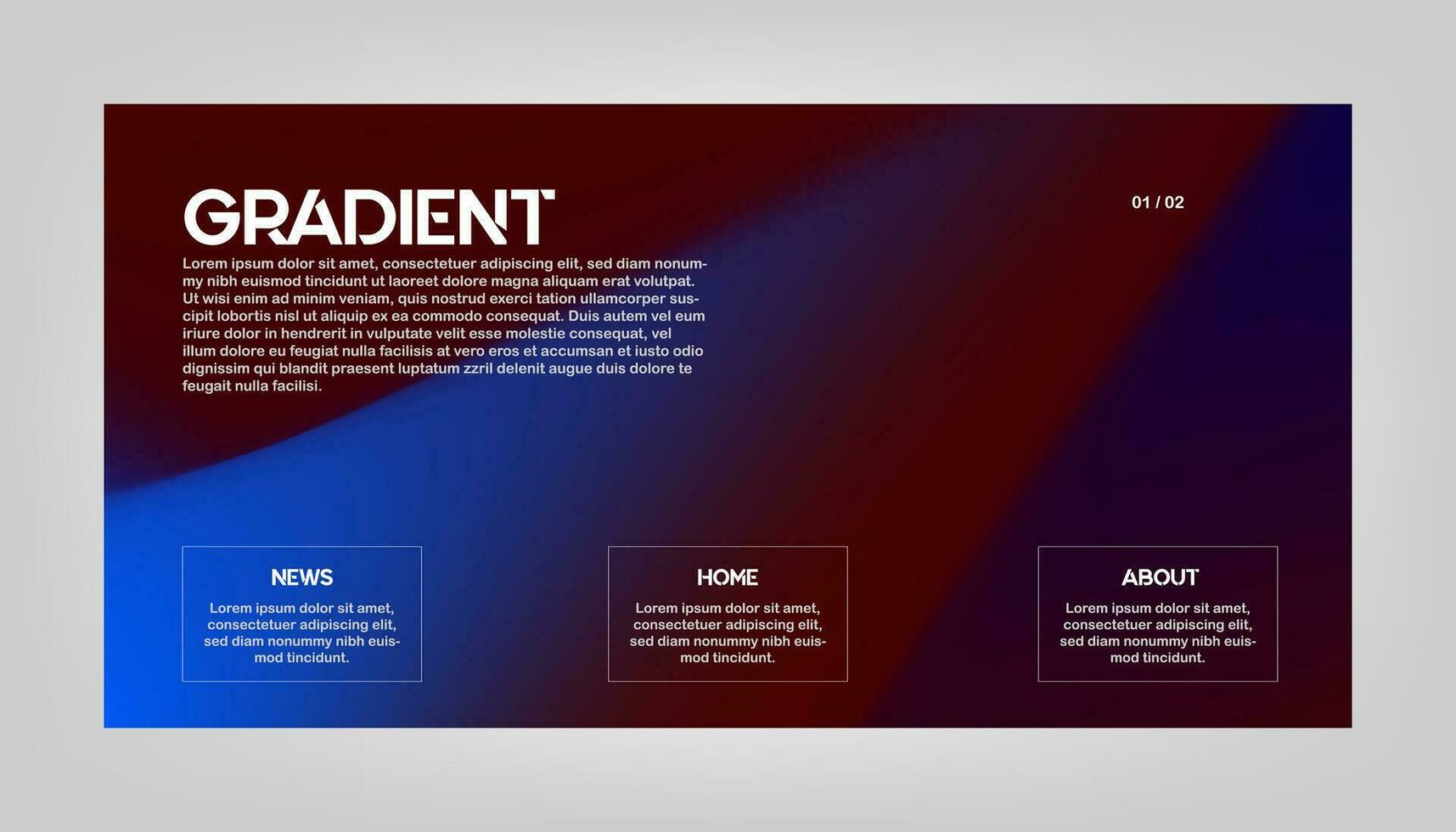 modern Hintergrund Design mit Gradient und Korn Textur. minimalistisch Gradient Hintergrund mit geometrisch Formen zum Webseite Design, Landung Buchseite, Hintergrund, Banner, Poster, Flyer, und Präsentation vektor