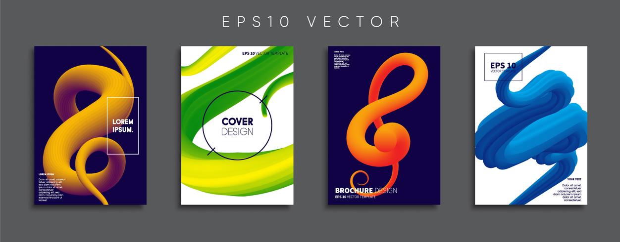 Minimale Vector-Cover-Designs. Zukünftige Plakatschablone. vektor